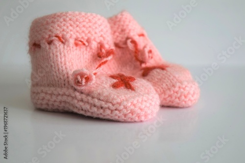 pink bath sponge on white