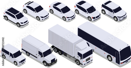 Modern isometric library or university building vector illustration with staircase and classic architectural details for education and urban public service design,