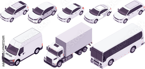 Modern isometric library or university building vector illustration with staircase and classic architectural details for education and urban public service design