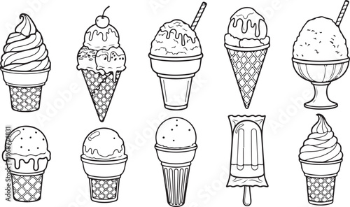 Vintage illustration of various clay and pottery jugs with unique designs Vector