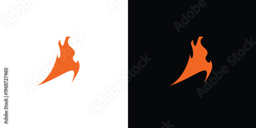 Unique and modern fire logo design