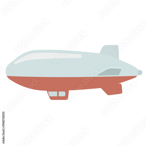 飛行船のイラスト