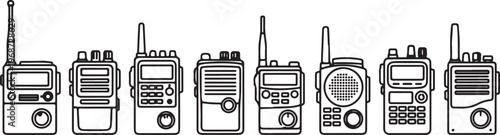 Variety of mobile phones showcasing different designs and features Vector