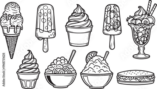 Various ornamental vases with intricate designs and classic shapes Vector