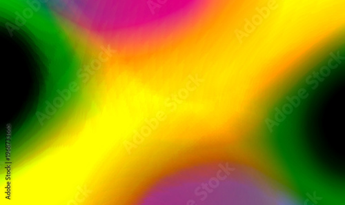 Bilde på lerret High-contrast vibrant abstract gradient background with saturated yellow diagona