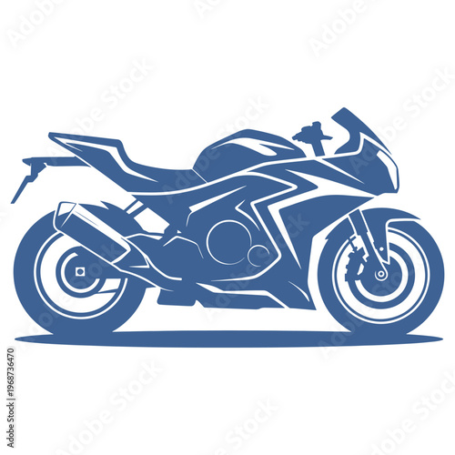 A sleek sport motorcycle showcasing modern design and engineering