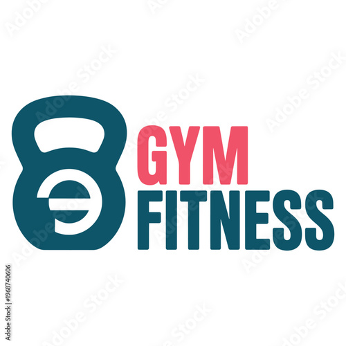 Logo for a gym named eight gym fitness featuring a kettlebell symbol