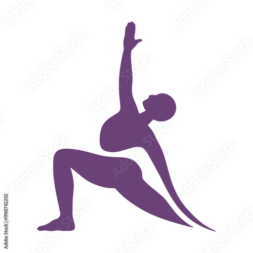 Person performing a downward dog variation yoga pose on one leg