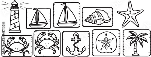 Illustrations of various scales and weighing mechanisms Vector