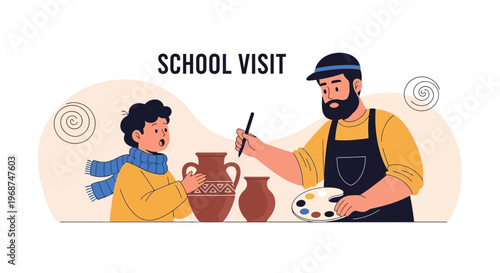 School Trip to Pottery Class Creative Learning