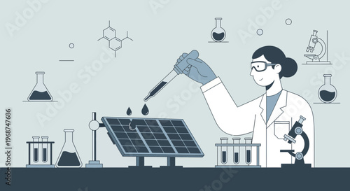 Scientific Innovation Exploring Solar Energy Solutions Through Laboratory Research