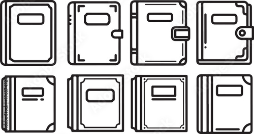 Line art illustration of various smartphone models and their dimensions Vector