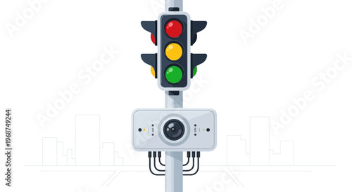 Smart City Traffic Signal System With Integrated Camera Technology