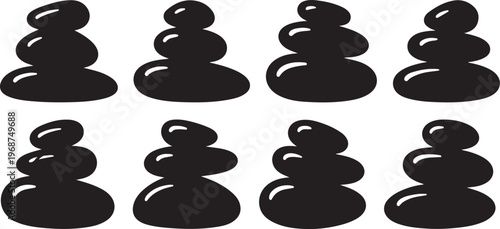 Close-up view of black tire tread patterns from different angles Vector