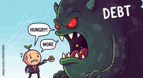 The Insatiable Beast Of Debt Consuming Small Business Owner's Savings