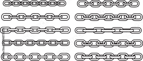 Hand-drawn patterns of abstract interconnected lines and shapes Vector