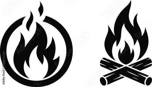 Black and white of a phoenix rising from flames with wings spread wide bird fire