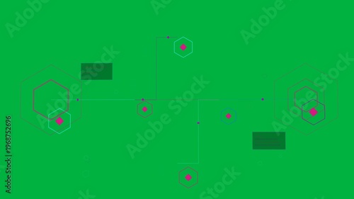 Vertical video: Signal moving along conduit, nodes pulsing, dual hubs shifting, showing flow