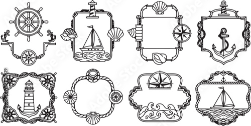 Intricate black and white sketches of vintage pocket watches and timepieces Vector