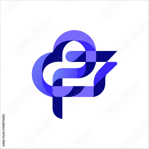 Modern Minimal Tech Logo Design