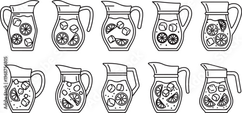 Hand-drawn illustration of embroidered handkerchiefs with floral patterns Vector