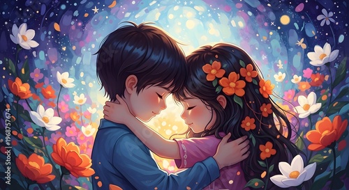 Celebrating friendship day a heartwarming illustration of true friendship and connection
