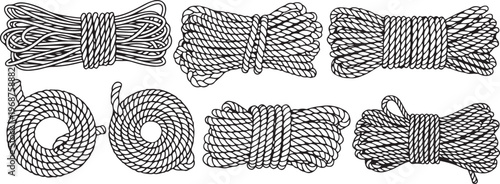 Cross-sectional views of various mechanical spring designs Vector