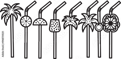 Hand-drawn illustration of medieval weapons and tools in black ink Vector