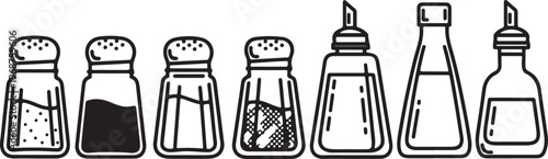 A collection of different types of water bottles and flasks Vector