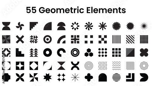 Geometric Element Design Collection – 55 Abstract Patterns