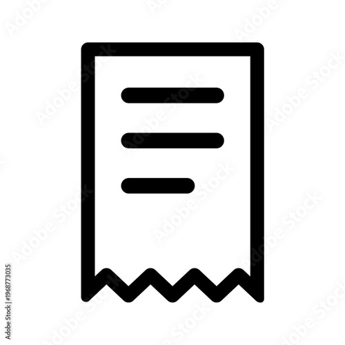 レシートのアイコン