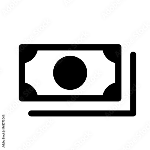 紙幣の束アイコン（収益・資金増加）