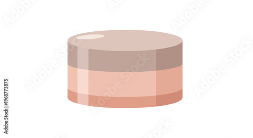 A compact makeup powder foundation with multiple color layers on a white background.