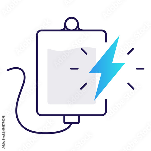 Power IV Drip icon, High-Potency Intravenous Drip for Instant Energy and Full Body Revitalization, Fuel Your Body with the Ultimate Power IV Drip Therapy icon