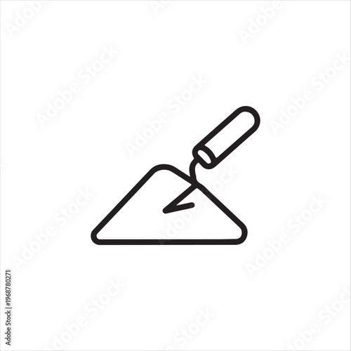 Simple black and white trash can recycling symbol with paper icon