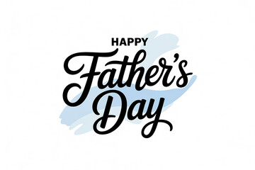 Happy father's day greeting isolated on transparent background, Vector, illustration