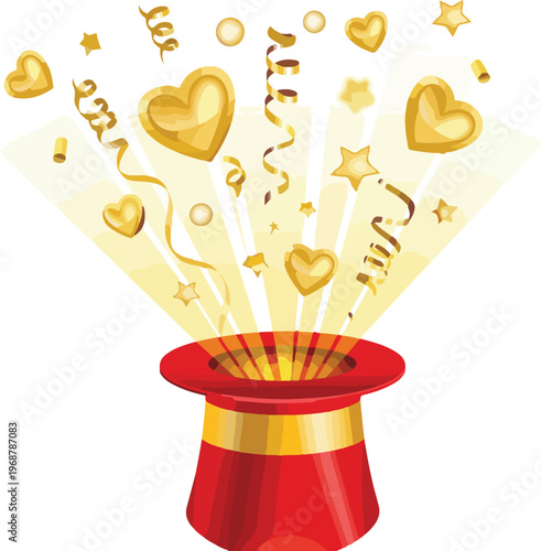 magic hat and magic wand