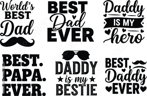 Fathers day dad celebrating the world's best dads with heartfelt quotes and stylish typography designs