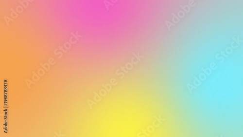 Soft Gradient Background With Pink, Orange, Yellow and Blue Hues 4k video.