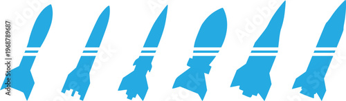 Paint Brush Silhouette Set, Cleaning Brush Icons Collection, Housekeeping Tool Vector Illustration