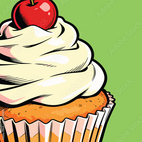  cupcake vector image