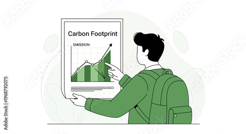 Visualizing Rising Carbon Footprint Emissions Trend