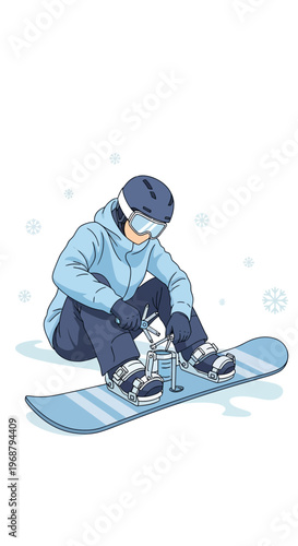 Winter Snowboarding Preparation Extreme Sport Adventure Active Lifestyle