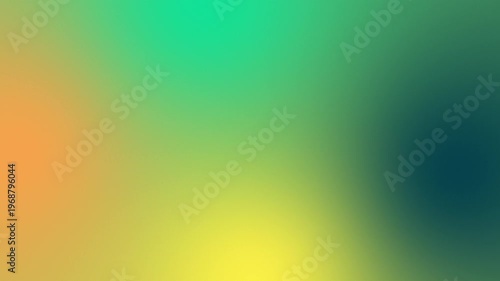 Abstract Gradient Background With Teal Green Orange And Yellow Colors Video