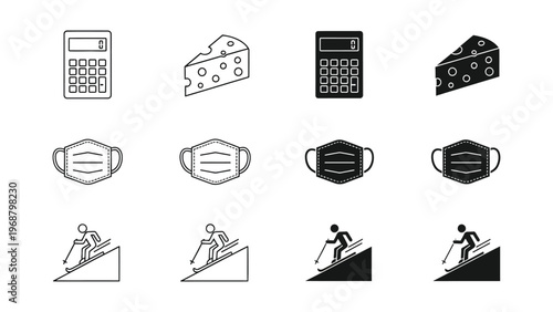 Visual contrasts of everyday objects and their monochrome counterparts