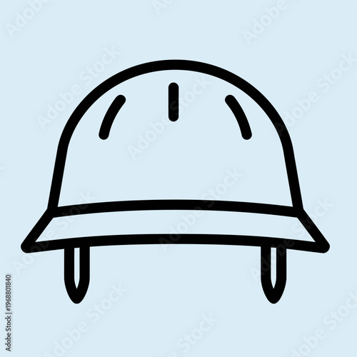 Soldier helmet icon in a military remembrance theme