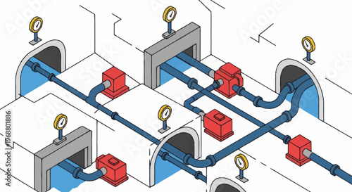 Industrial Water Pumping System Schematic.