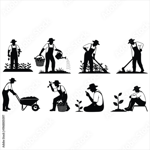 vector illustration of a farmer