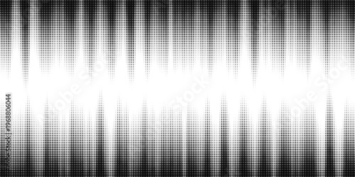 Halftone line gradient texture. Black diagonal stripe gradation background. Repeated slanted strokes pattern backdrop. Vibrating parallel lines wallpaper. Vanish oblique moire overlay. Vector