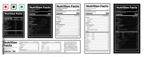 nutrition facts, vitamin facts, supplement facts, nutrition fact template, food label, supplement label,Vitamin Packaging Design Panel